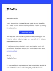 Email Inspiration from The Buffer Team