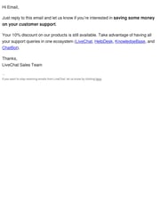 Email Inspiration from The LiveChat Team