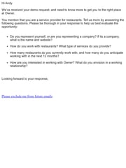 Email Inspiration from Tina Glickman