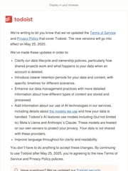 Email Inspiration from Todoist