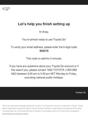 Email Inspiration from Toyota Australia