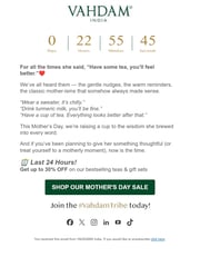 Email Inspiration from VAHDAM® India
