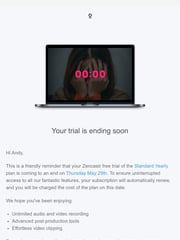 Email Inspiration from Zencastr Support