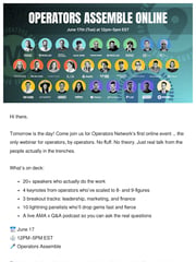Email Inspiration from Alex Beller