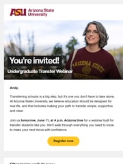 Email Inspiration from Arizona State University