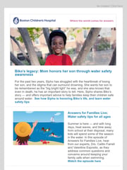 Email Inspiration from Boston Children's Hospital