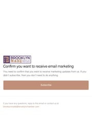 Email Inspiration from Brooklyn Made Store