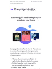 Email Inspiration from Campaign Monitor