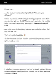 Email Inspiration from Cody from Klue