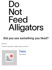 Email Inspiration from Do Not Feed Alligators