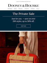 Email Inspiration from Dooney & Bourke
