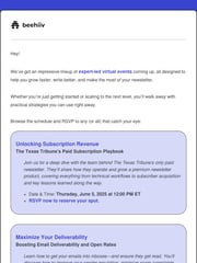 Email Inspiration from EJ from beehiiv