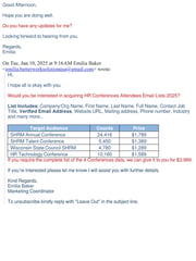 Email Inspiration from Emilia Baker