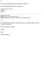 Email Inspiration from Emilya Ford
