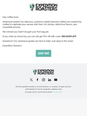 Email Inspiration from Expedition Roasters