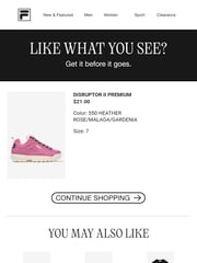 Email Inspiration from FILA