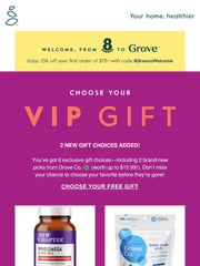 Email Inspiration from Grove VIP