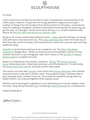 Email Inspiration from Katherine Mason