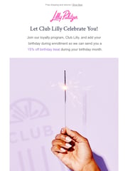 Email Inspiration from Lilly Pulitzer