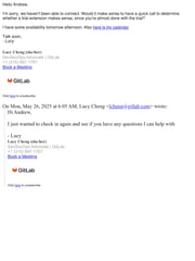 Email Inspiration from Lucy Cheng