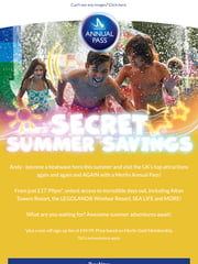 Email Inspiration from Merlin Entertainments