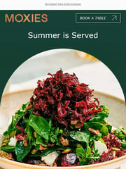 Email Inspiration from Moxies Restaurant
