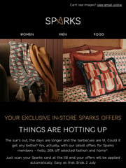 Email Inspiration from M&S Sparks