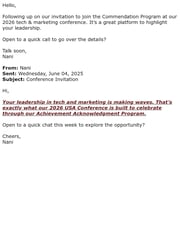 Email Inspiration from Nani Muki