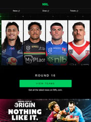 Email Inspiration from NRL