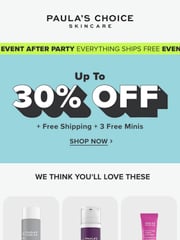 Email Inspiration from Paula's Choice