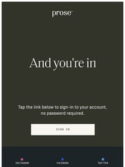 Email Inspiration from Prose