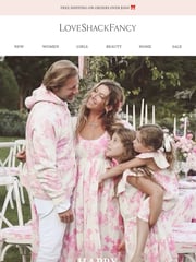 Email Inspiration from Rebecca from LoveShackFancy