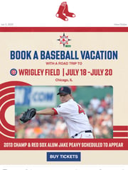 Email Inspiration from Red Sox Destinations