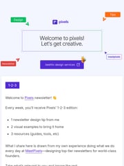 Email Inspiration from Ricky from Pixels