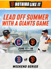 Email Inspiration from SF Giants Ticket Guide