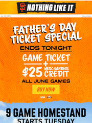 Email Inspiration from SF Giants Ticket Guide