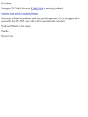Email Inspiration from Sticker Mule