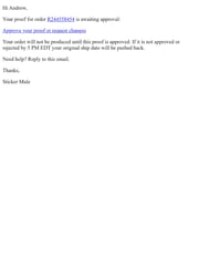 Email Inspiration from Sticker Mule