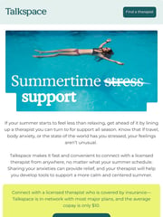 Email Inspiration from Talkspace