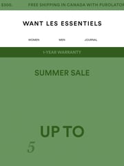 Email Inspiration from WANT Les Essentiels