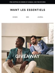Email Inspiration from WANT Les Essentiels