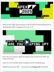 Email Inspiration from XRPL Apex