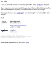 Email Inspiration from Aaron Lunsford