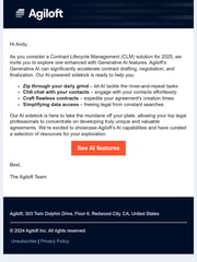 Email Inspiration from Agiloft Marketing