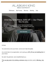 Email Inspiration from Alaskan King