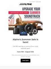 Email Inspiration from Alpine USA