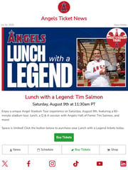 Email Inspiration from angels.com Ticketing