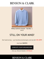Email Inspiration from Benson and Clark