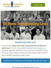 Email Inspiration from Boys Town