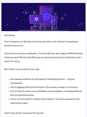 Email Inspiration from Cam at Esper